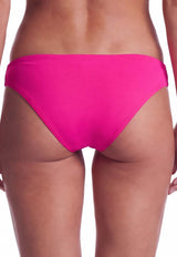 Bikini calzón con calados laterales fucsia