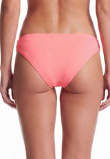 Bikini calzón con calados laterales naranja