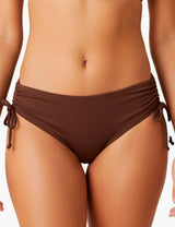 Bikini calzón ajustable caderas café