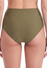 Bikini calzón pin up con transparencia color verde S