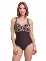 Traje de baño reductor animal print