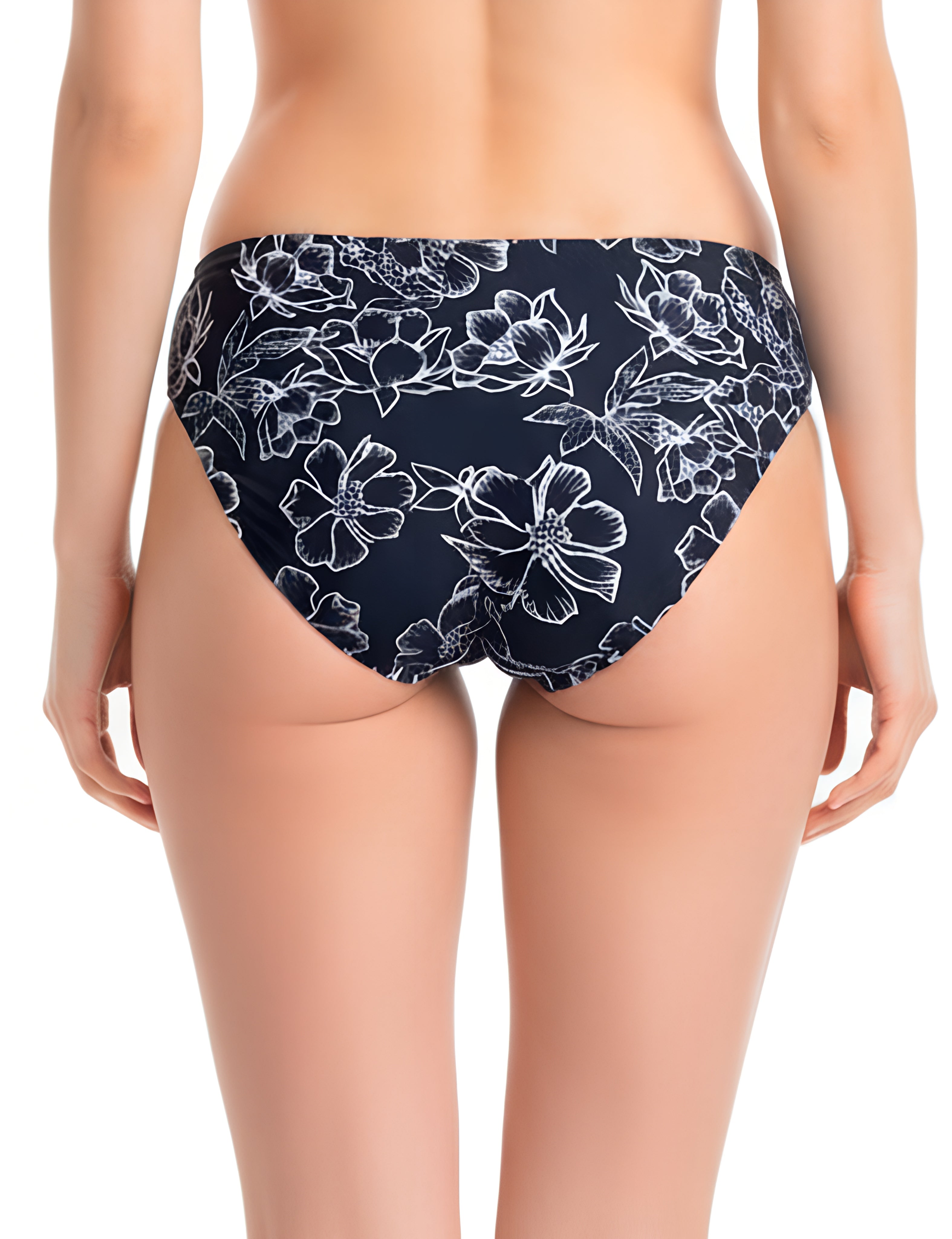 Calzón bikini con pinza negro