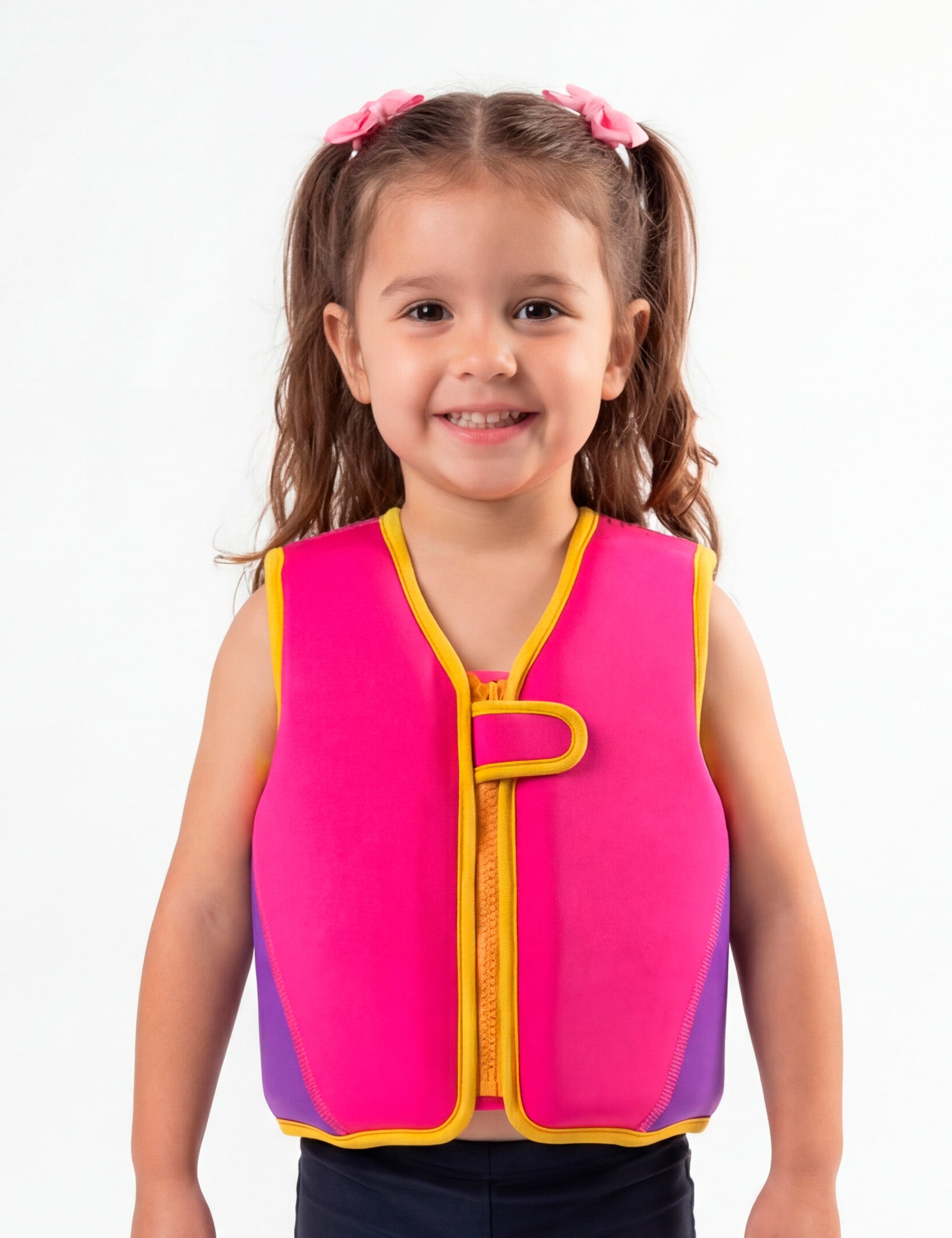 Chaqueta flotador fucsia niña