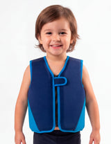 Chaqueta flotador azul niño
