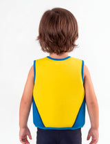 Chaqueta flotador azul niño