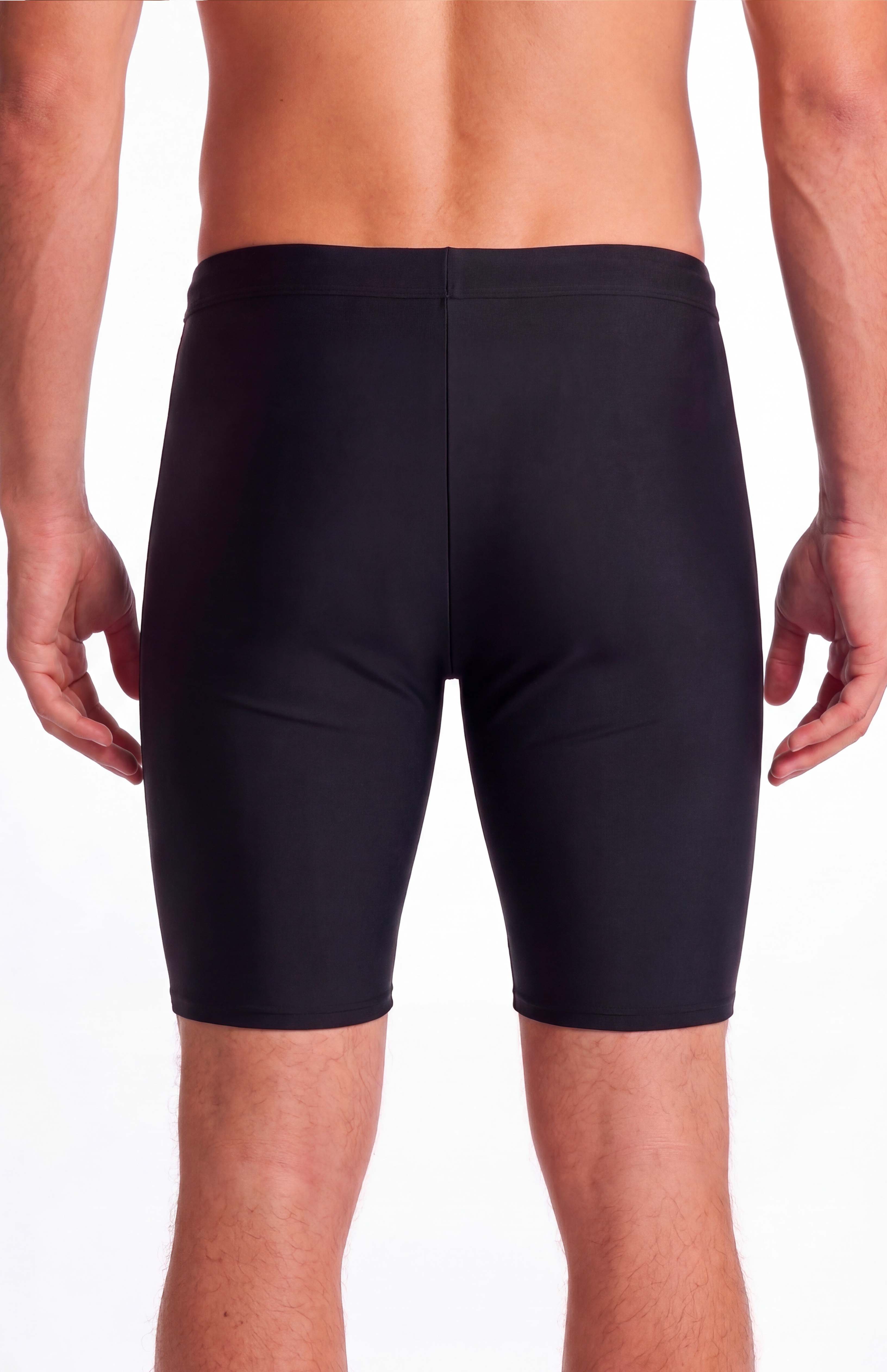 Traje de baño calza biker básica hombre negra