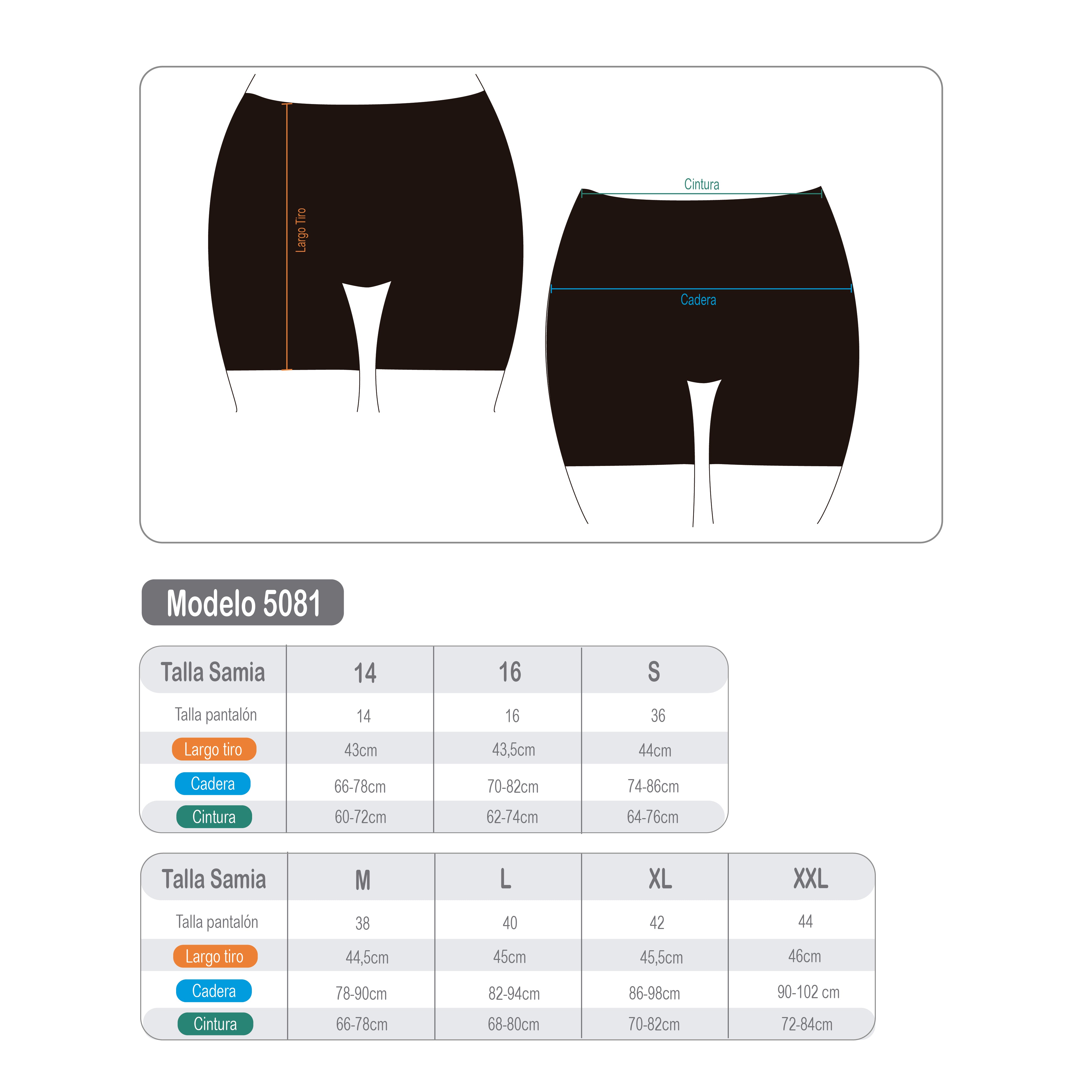 Traje de baño calza biker básica hombre negra