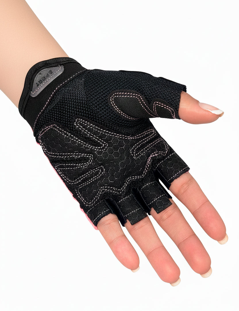 Guantes deportivos rosados