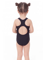 Traje de baño deportivo de niña negro