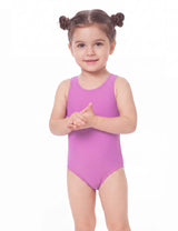 Traje de baño deportivo de niña morado