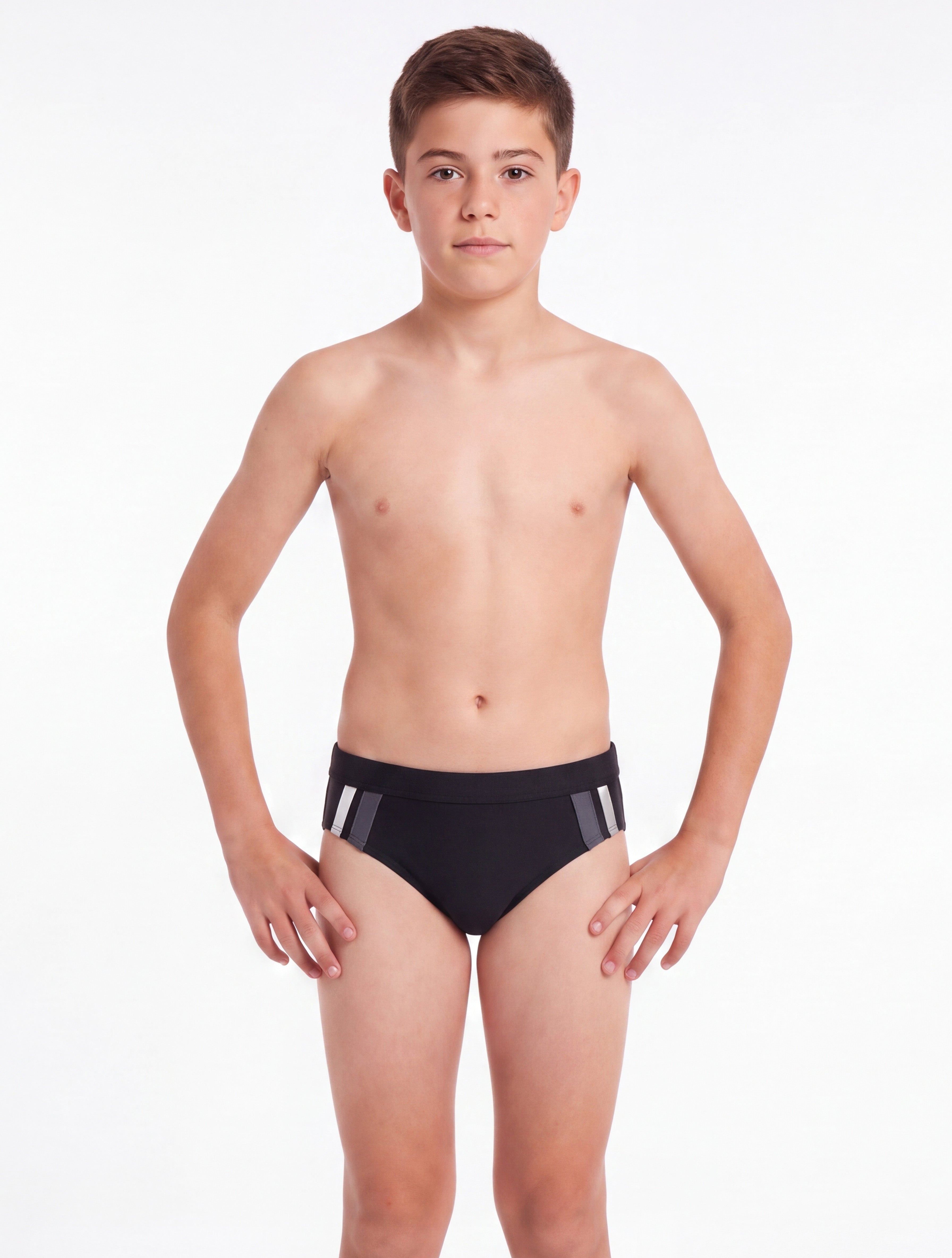 Zunga negra y gris niño