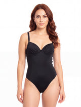 Traje de baño de una pieza rebajado negro