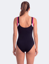 Traje de baño Deportivo copa grande fucsia