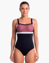 Traje de baño Deportivo copa grande rosado