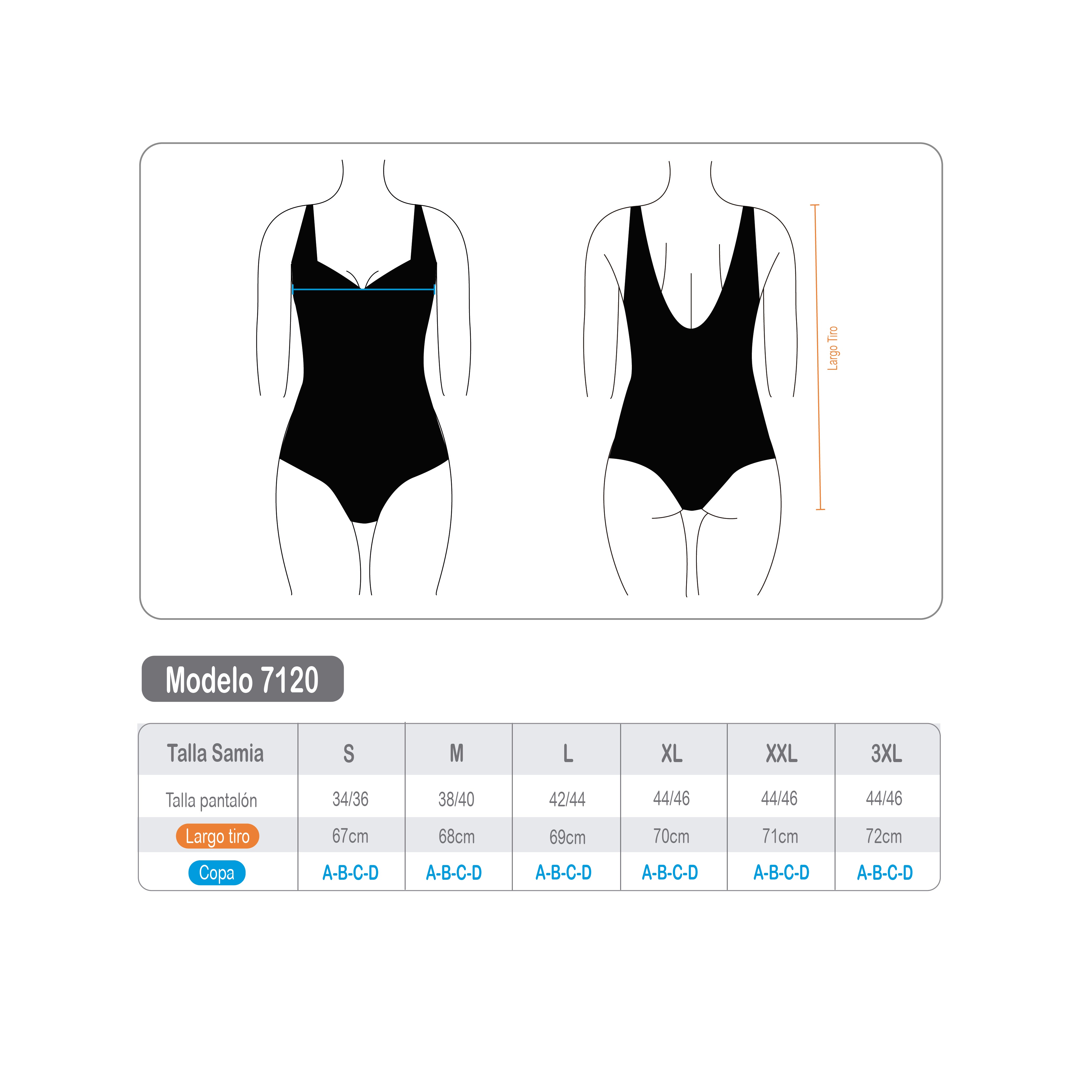 Traje de baño mujer reductor clásico estampado negro