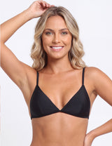 Bikini triangulo tirantes ajustables negro