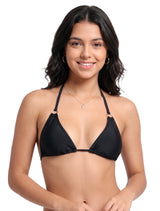 Bikini triangulo argolla negro