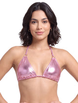 Bikini triangulo argolla lila brillante