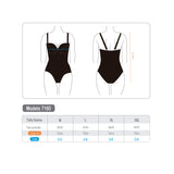 Traje de baño reductor copa grande estampado negro