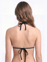Bikini triangulo amarras negro