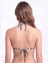 Bikini triangulo amarras animal print