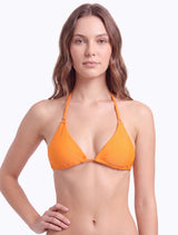 Bikini triangulo amarras naranja