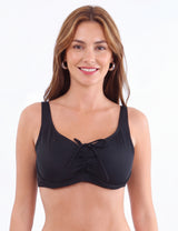 Bikini busto grande copa blanda negro