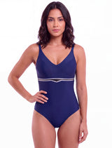 Traje de baño Enterito reductor azul