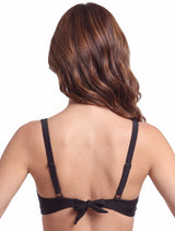 Bikini estilos sostén anudado copa C - D negro
