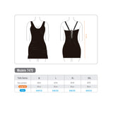 Vestido de traje de baño mujer ajustable negro