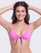 Bikini triangulo con nudo lila