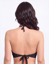 Bikini sin barba bandeau pretina negro