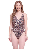 Traje de baño rebajado leopardo