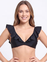 Bikini triangulo con vuelos