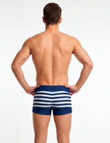 Short tipo bóxer para hombres estampado azul