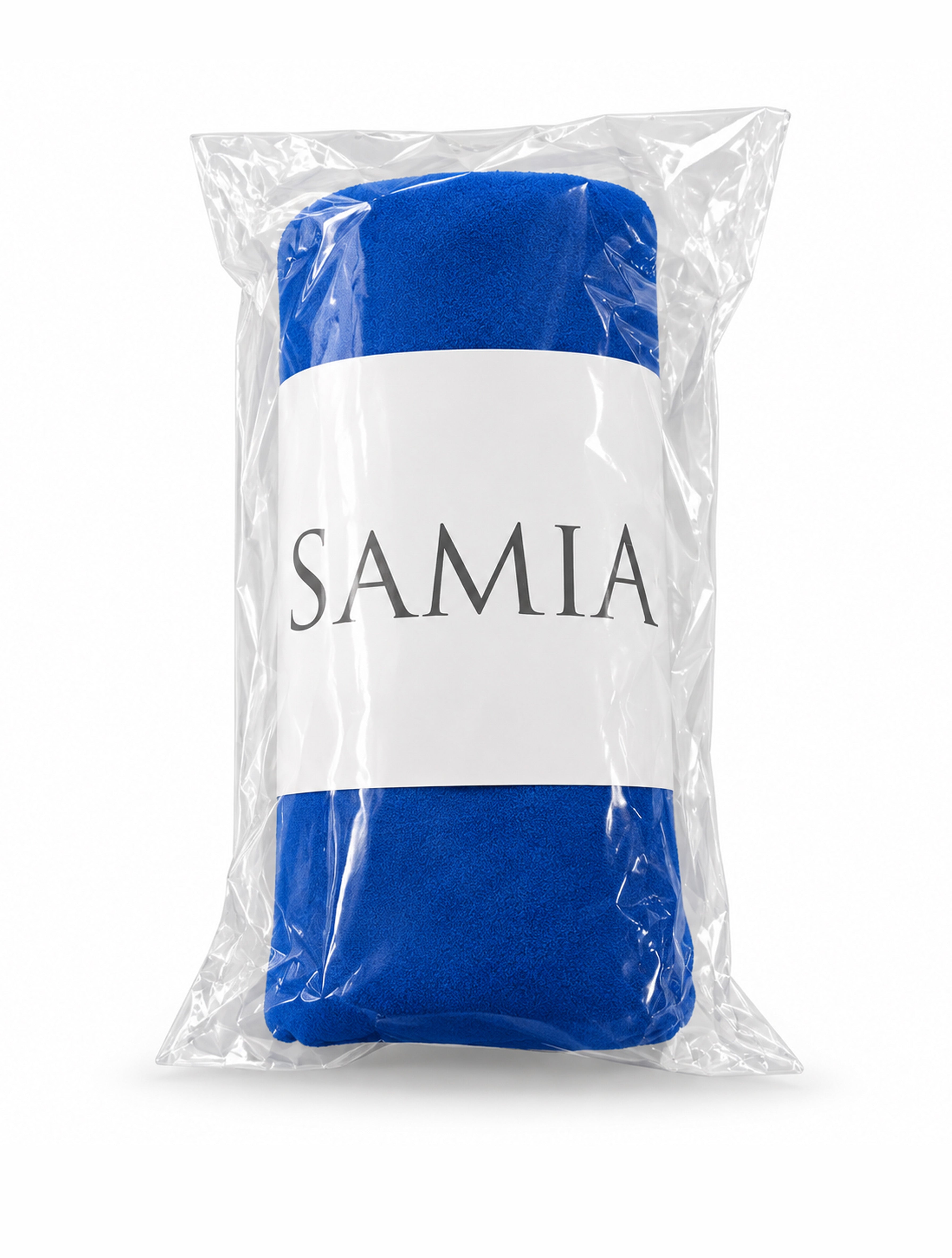 Toalla de microfibra chica 100 x 50 cm azul