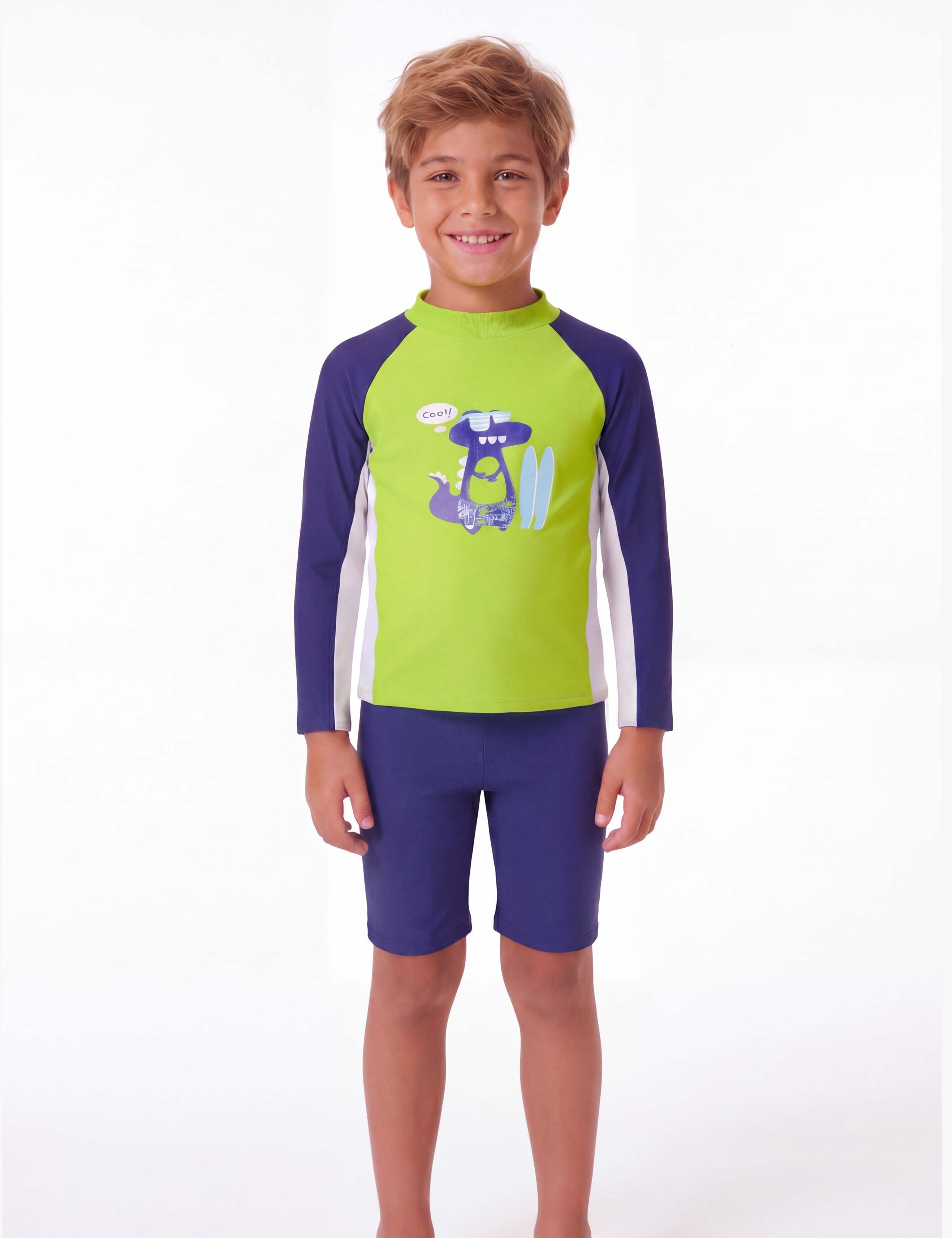 Traje de baño Conjunto niño con filtro UV azul