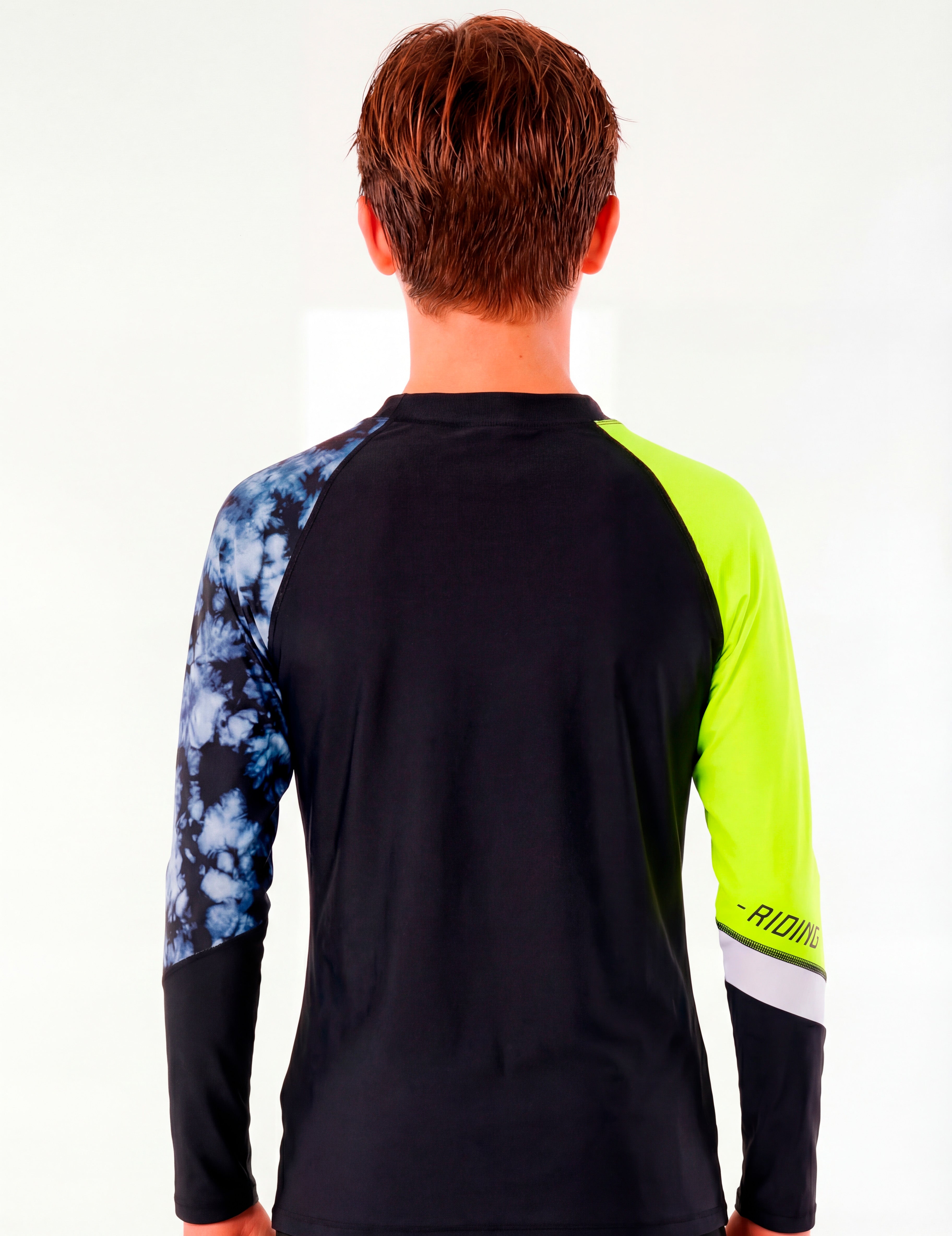 Polera niño protección UV verde