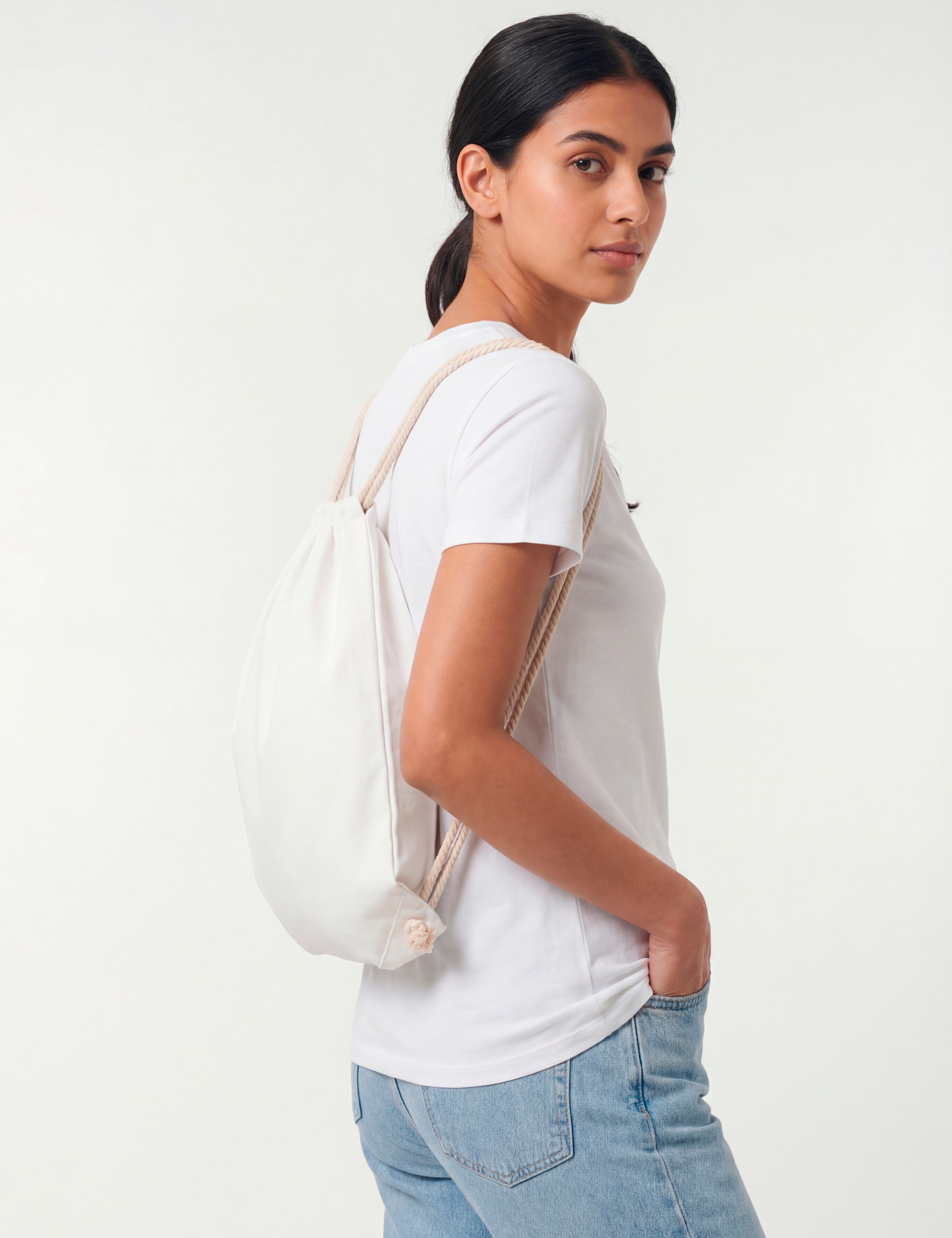 Morral ecológico blanco