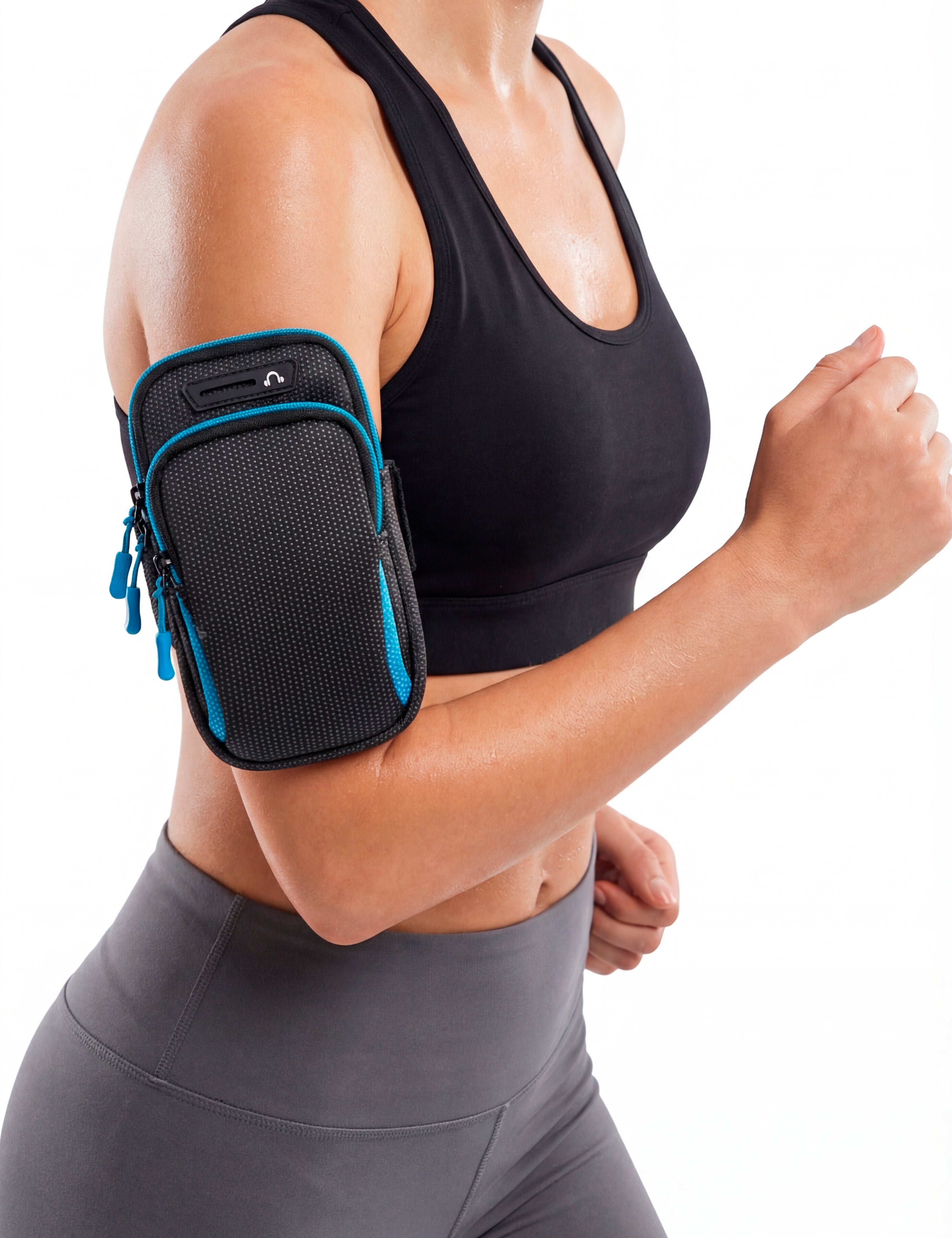 Bolso de brazo celeste