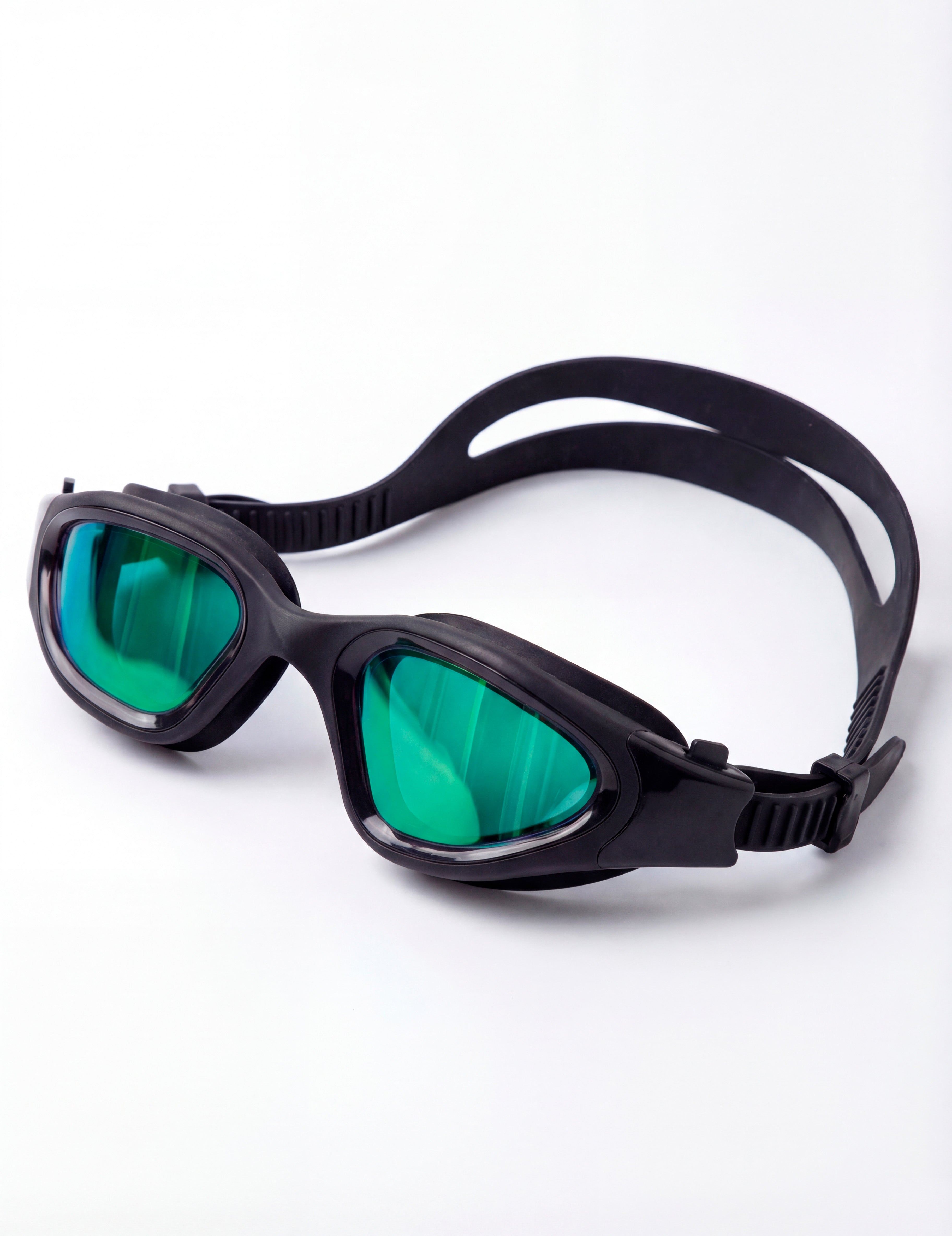 Lentes de natación espejados verde