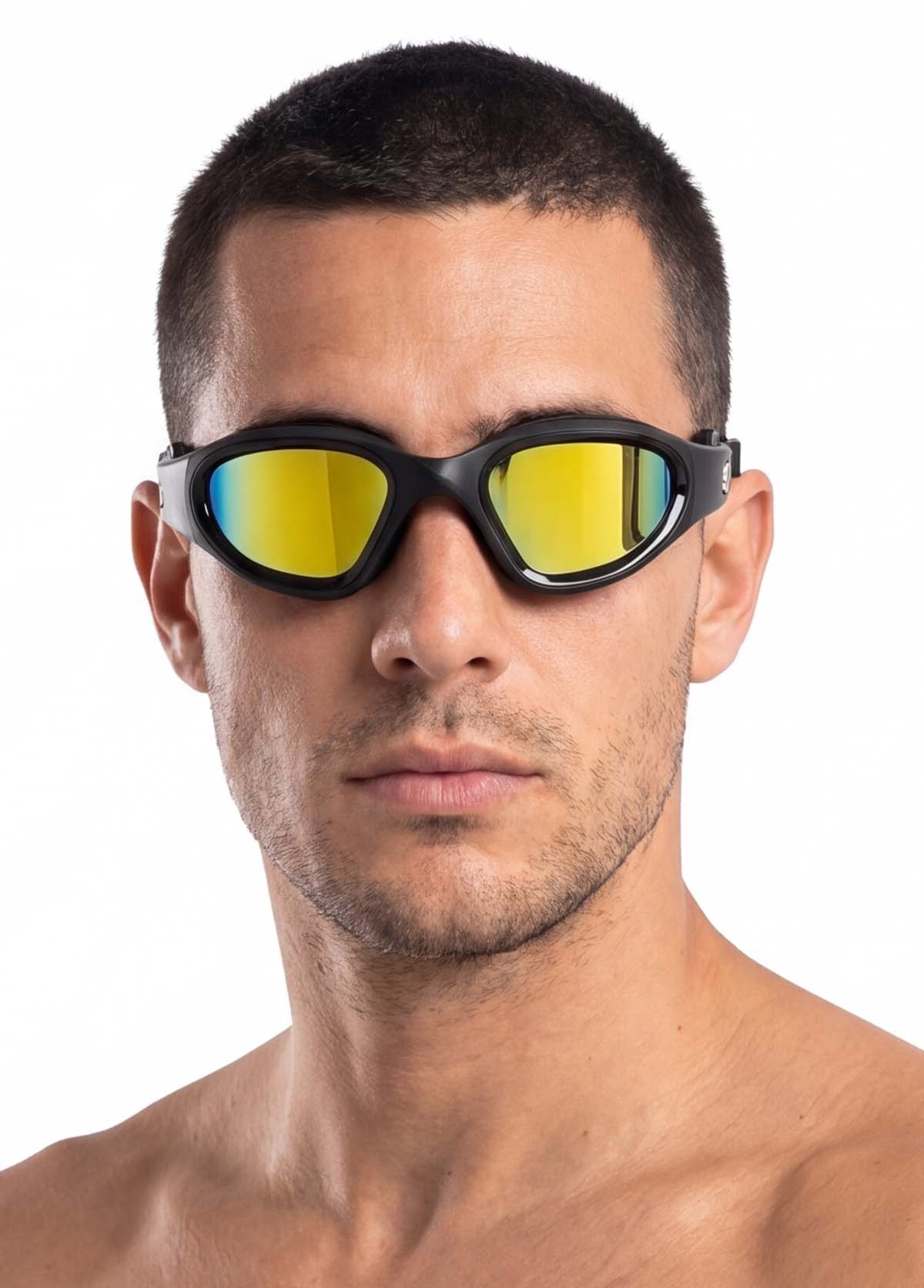 Lentes de natación espejados verde