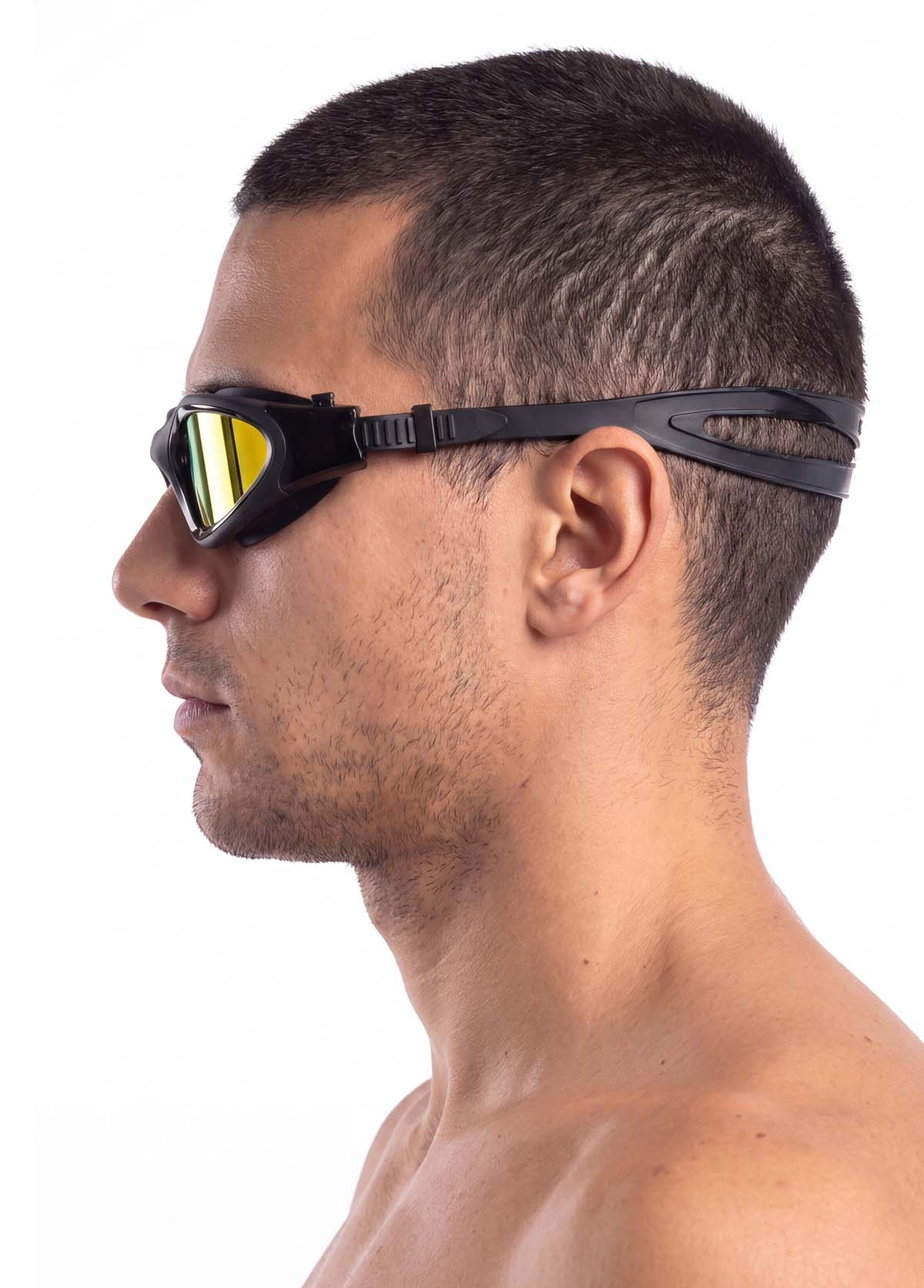 Lentes de natación espejados verde
