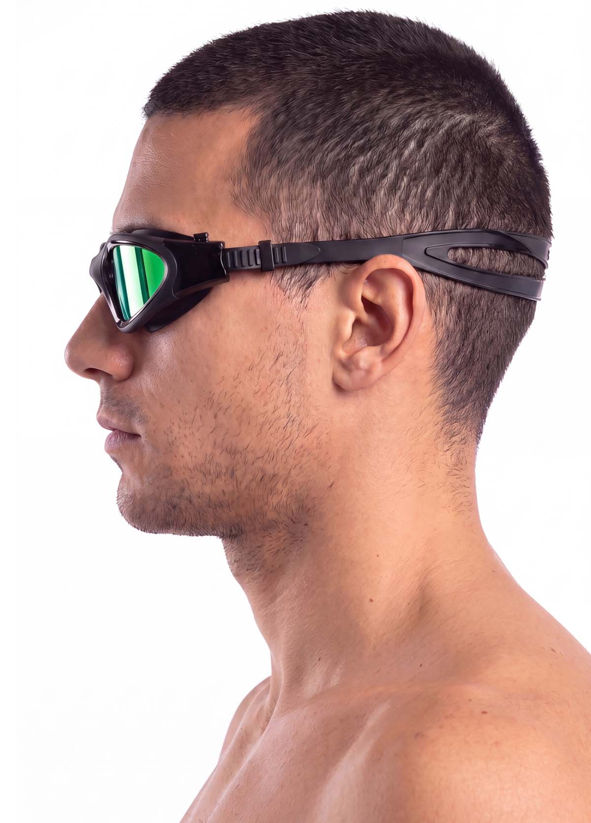 Lentes de natación espejados negro