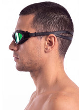 Lentes de natación espejados negro