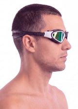 Lentes de natación espejados blanco