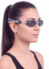 Lentes de natación con correas delgadas negro