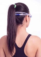 Lentes de natación con correas delgadas azul