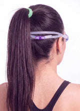 Lentes de natación con correas delgadas morado