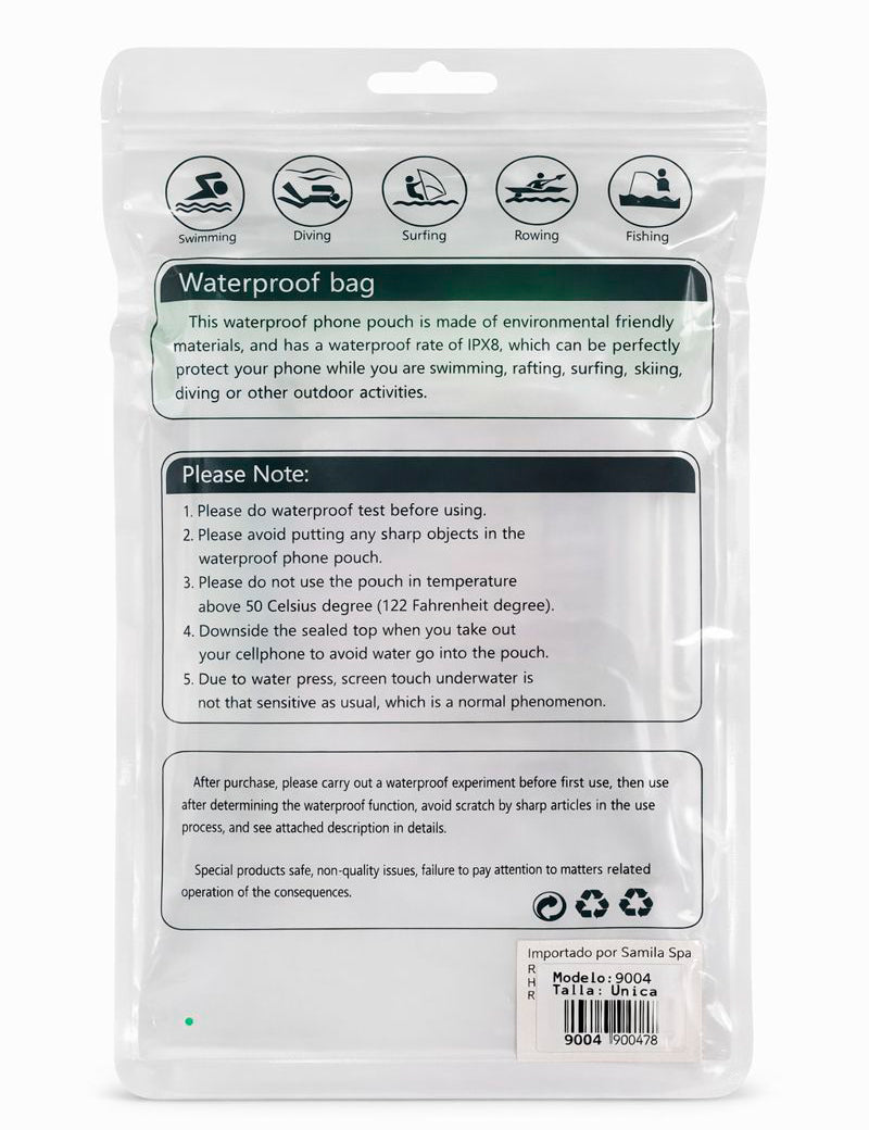Estuche a prueba de agua verde
